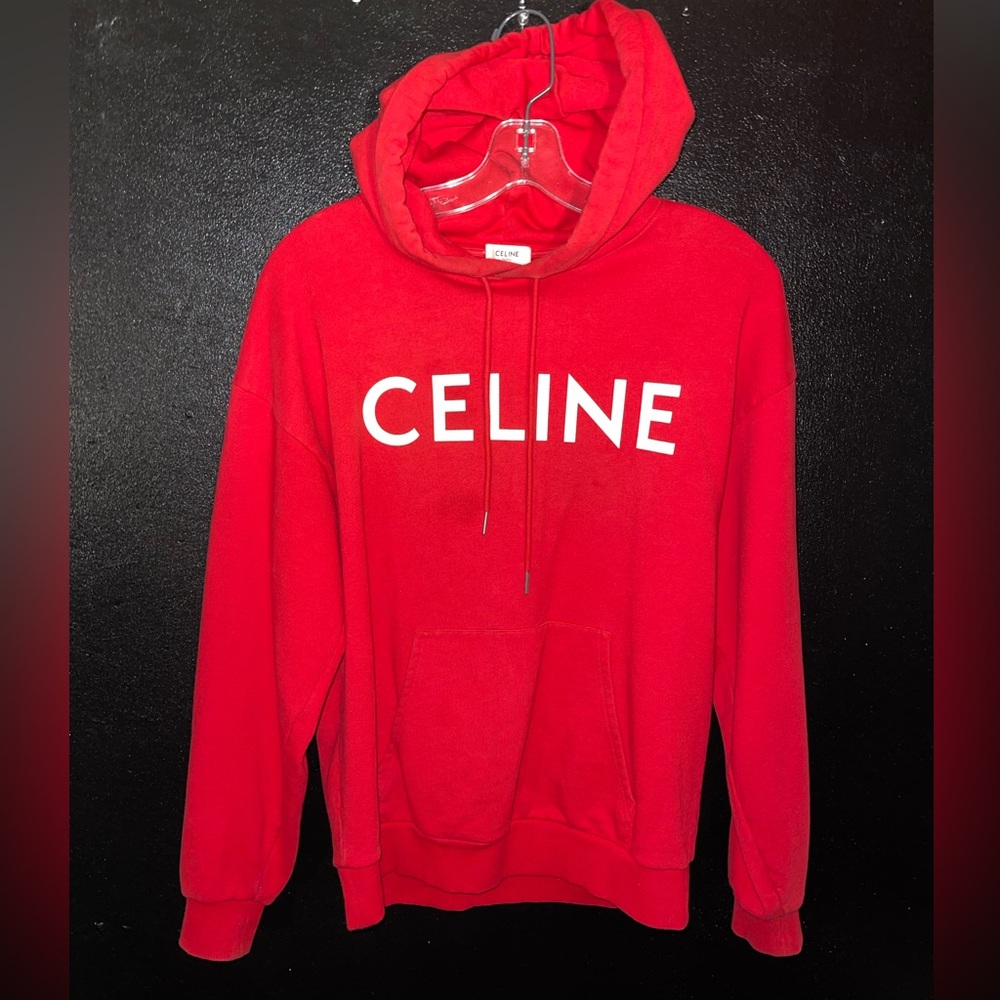 CELINE RED HOODIE